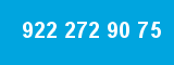922 272 90 75 922 272 90 75
